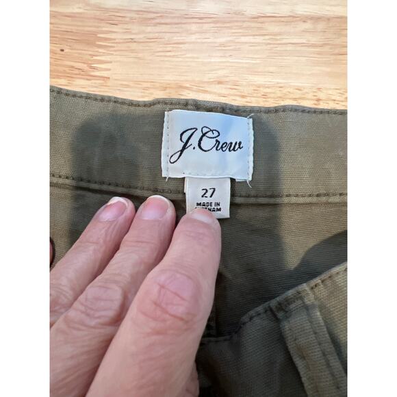 J Crew Slim Wide Leg Pant Olive Green Women's 27 - Picture 7 of 10